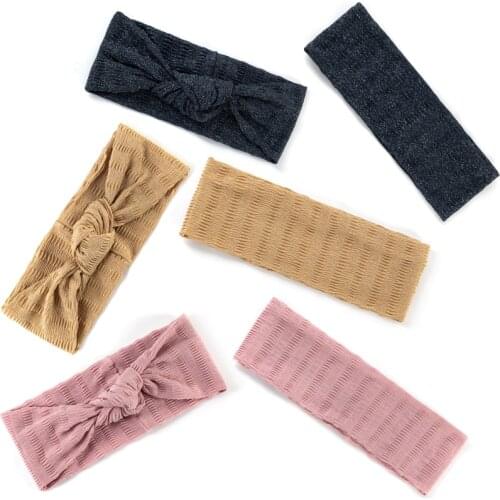 Simple Women Headband Cross Top Knot Elastic Hair Bands Soft Solid Girls Hairband Hair Accessories Twisted Knotted Headwrap