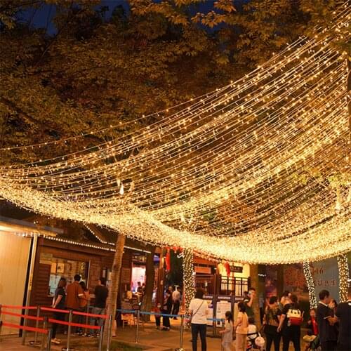 1000LEDs Christmas Decoration Lights Waterproof Outdoor LED String Lights 8 Modes Holiday Fairy Garland Lights For Wedding Party