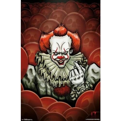IT MOVIE Art Film Print Silk Poster Home Wall Decor 24x36inch