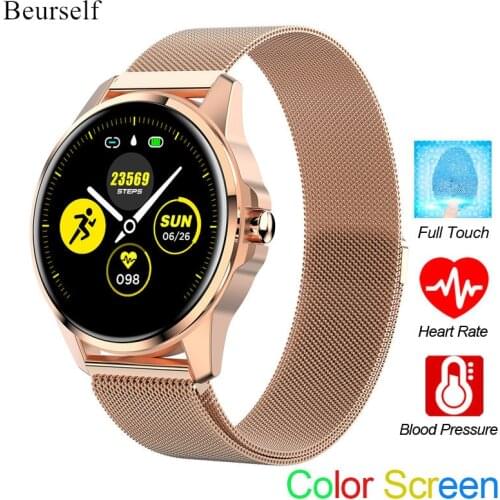 Beurself Full Touch Smart Watch R23 Heart Rate Monitor Blood Pressure Smart Bracelet Waterproof Bluetooth Call Android iOS Band