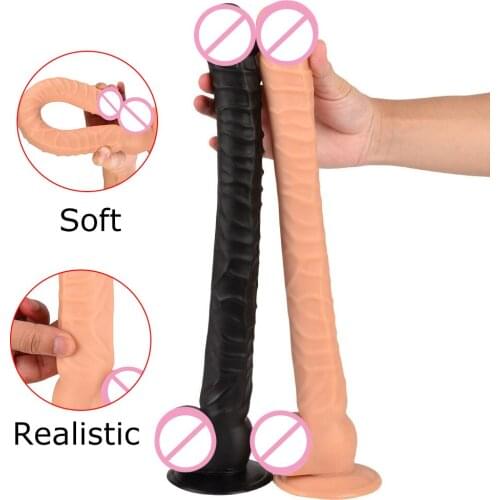 41cm Super Long Dildos for Women Anal Dildo Realistic Suction Cup Dildo Adults Lesbian Sex Toy Long Butt Plug G-spot Penis