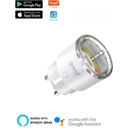 Gosund WiFi Smart Socket EU Standard 15A Mini Body Intelligent Plug Remote Control Timer Switch Outlet For Alexa Google Home