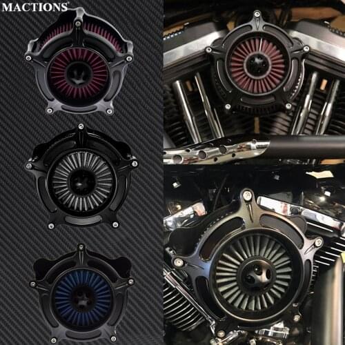 Air Filter Motorcycle CNC Turbine Spike Air Cleaner For Harley Sportster XL Iron 883 1200 2004-2019 2016 2017 2018