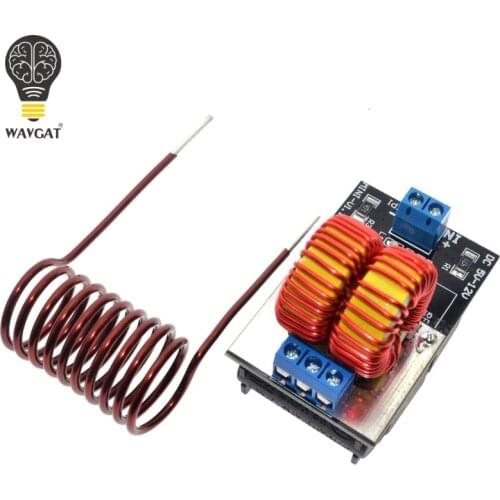 WAVGAT 5-12V ZVS Low Voltage Induction Heating Power Supply Module induction heating power supply with Coil