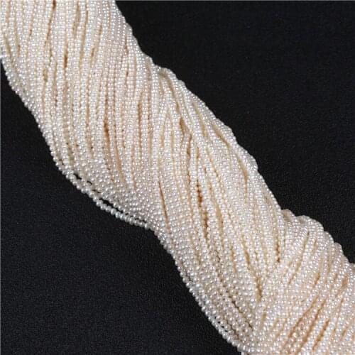 Wholesale 2-2.5mm AA+ Grade potato shape pearl strands