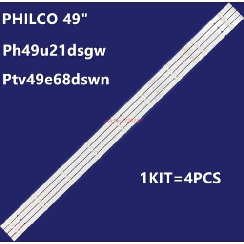 1KIT=4PCS led backlight strip 49inch Kit Barra De Led Tv Philco Ph49u21dsgw Ptv49e68dswn