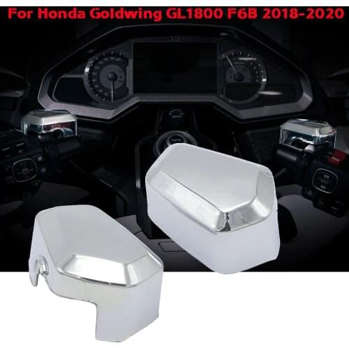 2pcs X For Honda Goldwing GL1800 F6B GL1800 2018 2019 2020 High Quality Motorcycle Chrome Front Brake Master Cylinder Cover