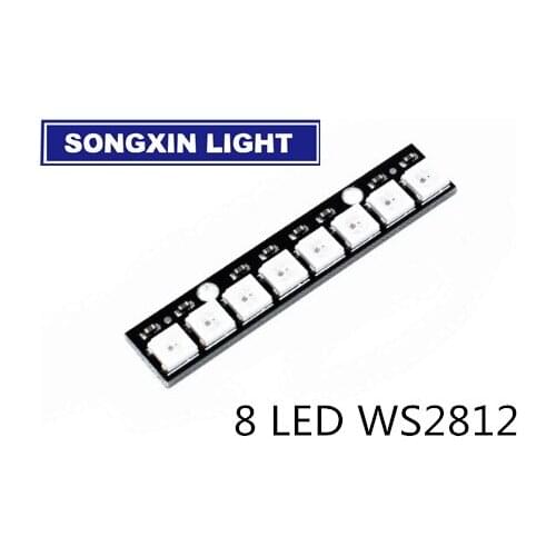 20PCS/LOT Stick 8 channel built-in full color-driven board WS2812 5050 RGB LED strip Driver Module Board for Arduino