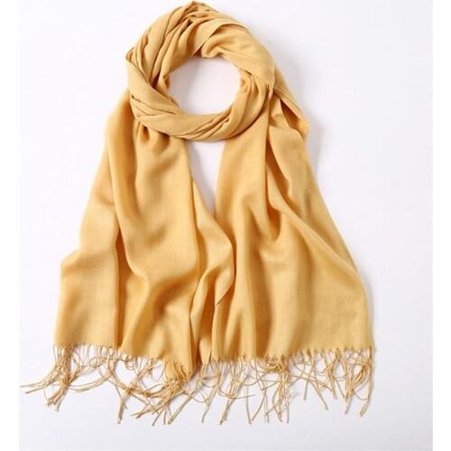 2020 Summer Women Hijab Scarf Thin Shawls And Wraps Lady Solid Female Hijab Stoles Long Cashmere Pashmina Foulard Head Scarves