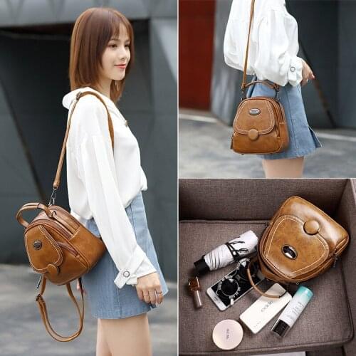 2021 Backpacks for Womens Autumn New Retro Shoulder Messenger tote bags Small Square Soft Leather designer backpacks Sac a dos