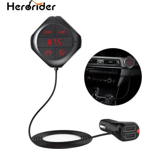6-in-1 Hands Free Wireless Bluetooth FM Transmitter Modulator Car MP3 Player TF/SD Memory Card USB LCD Car Accessories