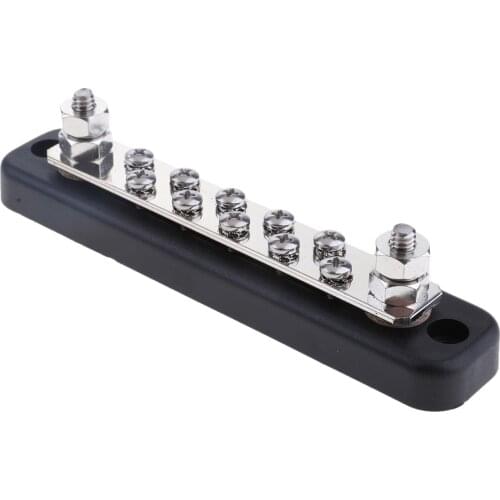 Bus Bar 12V 10 Way Point Gang Terminal Block 10x4mm Marine Caravan Solar