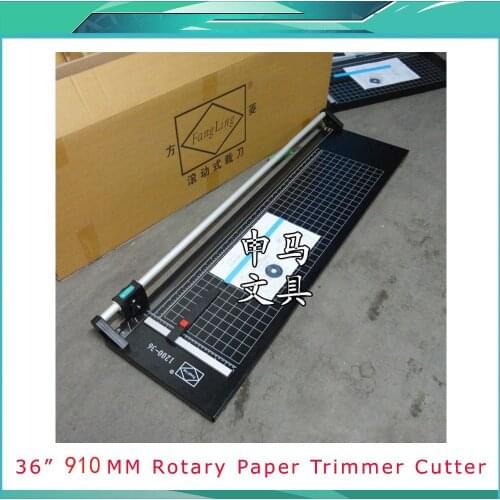 Free Shipping Office Rotary Paper Trimmer, Paper disk cutter, Straight Dashed Wavy line for 91cm, 36inch