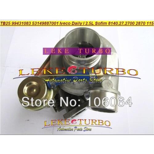 Free Ship TB25 466974-0010 53149887001 99431083 Turbo Turbocharger for IVECO Daily I 2.5L 115HP Engine SOFIM 8140.27.2700 2870