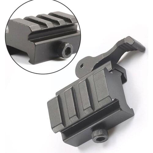 QD Quick Detach Lever Lock Mount 20mm Picatinny Weaver and Sight Riser Adaptor Rifle For Ar15 Accessories Rail Dot Red Scop C7V0