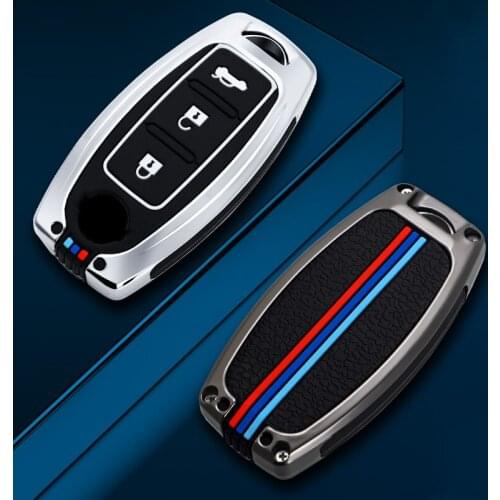 Car Remote Key Case Cover Shell For Nissan Qashqai X-Trail T32 T31 Juke J10 J11 Kicks Tiida Pathfinder for Infiniti Zilc Alloy