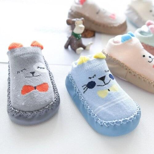 Kids Socks Shoes Cartoon Baby Home Socks Baby Non-slip Soft Sole Cotton Children Floor Socks Baby Girl Boy Socks Newborn