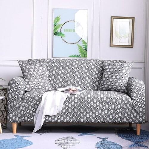 Cotton Knitted Sofa Cover One Piece Stretch 3D Floral Loveseat Furniture Protector Home Decor Crochet Non Slip Couch Slipcover