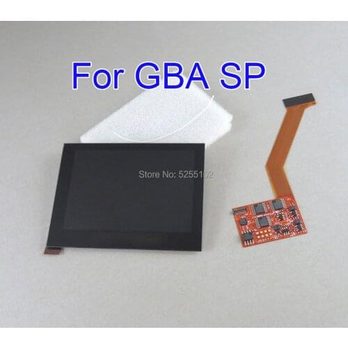 IPS LCD Screen Replacement Kits for Nintend GBA SP IPS LCD Backlight Screen High Brightness Laminated Display LCD Kits For GBASP