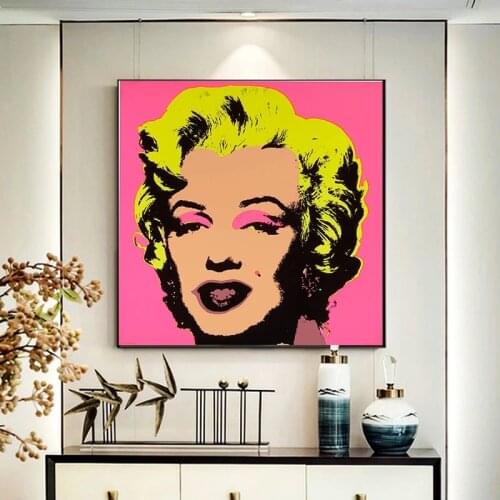 Unframed Andy Warhol Art Marilyn Monroe Sexy Women Painting Canvas Posters and Prints Wall Picture Art for Living Room Cuadros