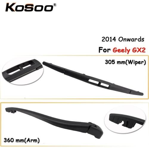 KOSOO Auto Rear Car Wiper Blade For Geely GX2,305mm (2014-) Rear Window Windshield Wiper Blades Arm,Car Accessories Styling