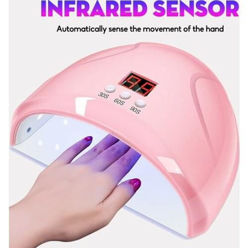 36 W UV LED Professional Nail Salon Lamp Dryer Nail Lamp Nail Dryer 12 LEDs Lamp Quick Drying Nail Gel Polish Manicure Pedicure