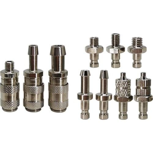 Brass Mini Pipe Fittings Pneumatic / Medical Devices / Notebook Computer Water-cooled Quick Coupling