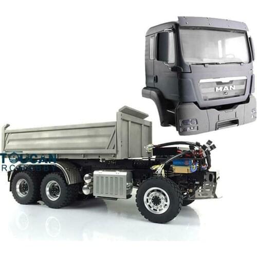 LESU 1/14 Scale RC Model Hydraulic MAN 3-way 6*6 Dumper Truck Motor ESC THZH0207-SMT4