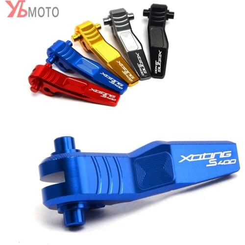 New Design Motorcycle CNC Aluminum Blue Parking Brake Lever For KYMCO XCITING S 400 XCITINGS400 2017 2018 2019 Accessories