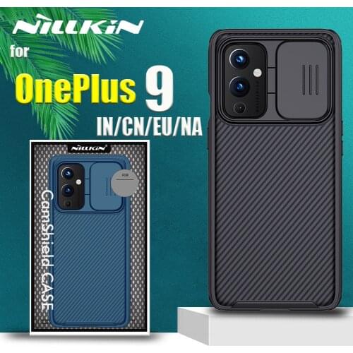 OnePlus 9 IN/CN Case Casing Nillkin Slide Camera Protection Lens Protect Privacy Shockproof Cover for One Plus 9 EU/NA Capa