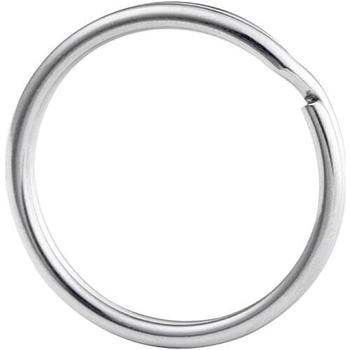 PARETO 32mm 304 stainless steel split key rings for key chain charm tag diy 50pcs