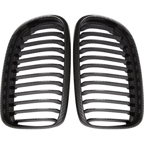 Carbon Fiber Printed Style Car Front Grille Grill for-BMW E90 E91 335I 328I 323I 3 Series 09-11 LCI Facelift Models ONLY