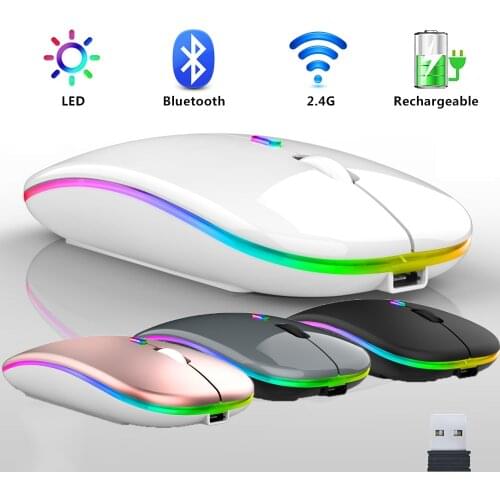 Rechargeable Wireless Mouse Bluetooth Mouse Silent Mause Wifi Mouse Ergonomic Mini Mouse USB Optical Mice For PC laptop Desktop
