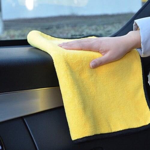 Car Wash Cleaning Microfiber Towel Coral Fleece Wipping Rags Drying Cloth Hemming Home Auto Care Cloth Detailing For Toyota
