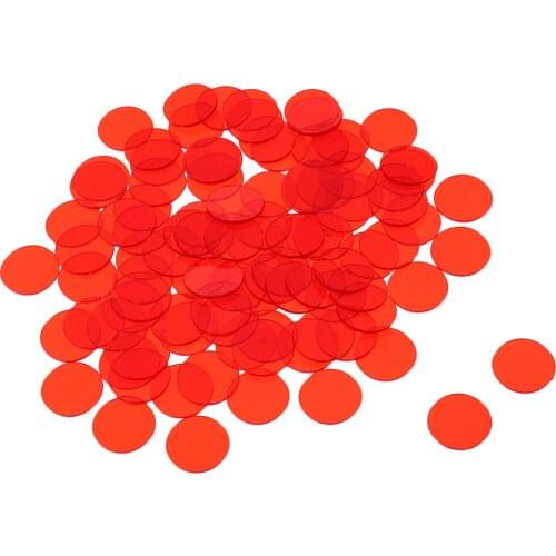 200x Translucent Bingo Chips 3/4 Inch for Bingo Game Cards DIY Accessories