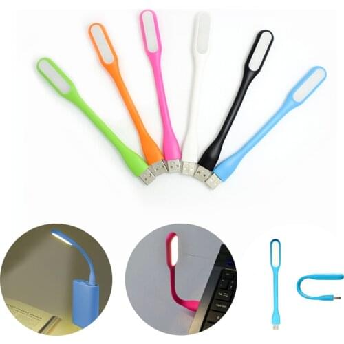 5Pcs Portable LED USB Lamp Book Light Bendable Night Light Power Bank Reading Light Rechargeable Notebook PC Laptop Reading