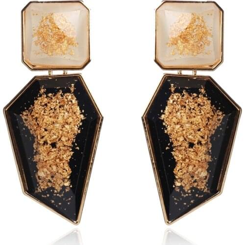 Ztech Luxury Hyperbole Big Stone Pendant Earrings For Women ZA Wedding Dangle Drop Jewelry Charm Statement Earrings Wholesale