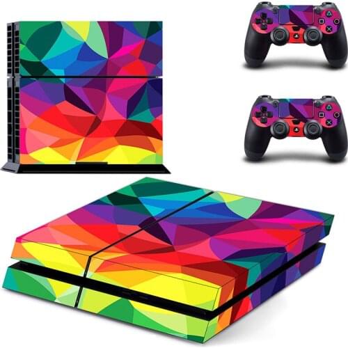 The Color Style PS4 Skin Sticker for Playstation 4 Console & 2 Controllers Decal Vinyl Protective Skins Style 9