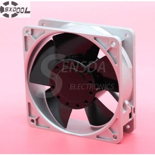 SXDOOL cooling fan 220V US12D23 12038 120mm 12cm 230V 16/15W aluminum axial cooler