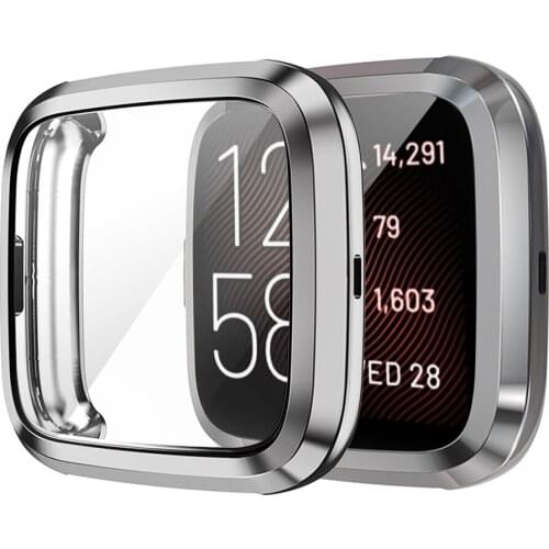 TPU Smart Watch Screen Full Cover Bumper Case for Fitbit Versa2/Fitbit Versa 2SE AntiScratch Protection Case Bezel