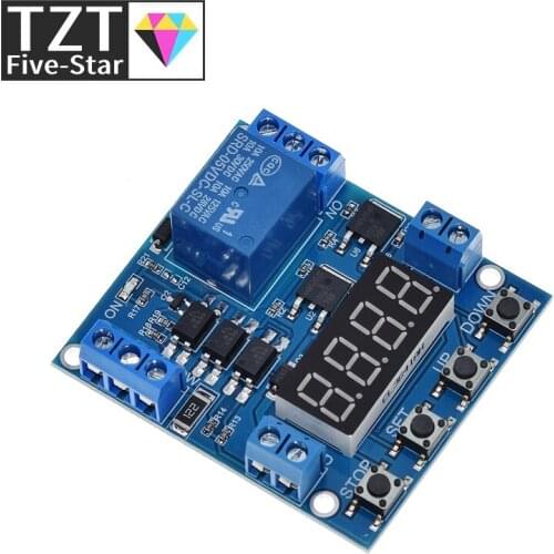 XY-J05 Delay Module Timer delay trigger OFF Voltage upper lower limit detection Cyclic timing counting Battery Charge control