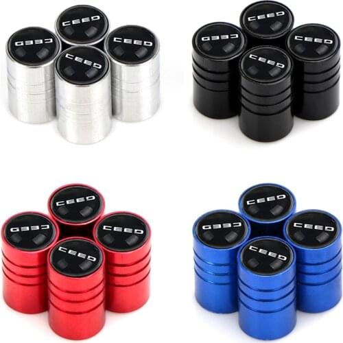 4pcs Car Wheel Tire Valve Stem Caps Cover Auto Parts For KIA CEED Auto Exterior Accessories