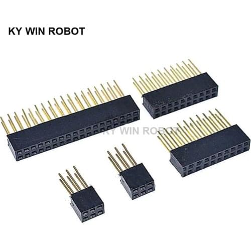 5 Piece 2.54mm 2x3P/4P/6P/8P/10P/18P Pin Female Stacking Header Connector Dual Row PC104 For Raspberry Pi 2 Mode
