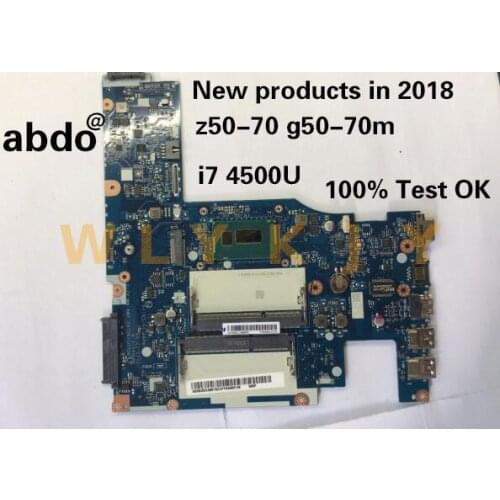 Abdo ACLU1/ACLU2 UMA NM-A272 motherboard for Lenovo Z50-70 G50-70 notebook motherboard CPU i7 DDR3 100% test work