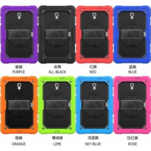360 Degree Case For Samsung galaxy Tab A 10.5 2018 T590 T595 tablet Kids safe Silicone Hard Cover+Neck Strap & Hand Strap +pen