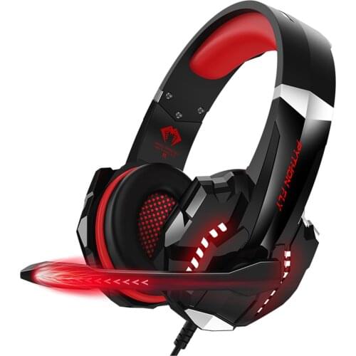 G9000 Pro Gaming Earphone With Microphone For PS,Xbox One 360 PC 3.5mm Wired LED Gamer Stereo Sport Earphone Noise Cancelling