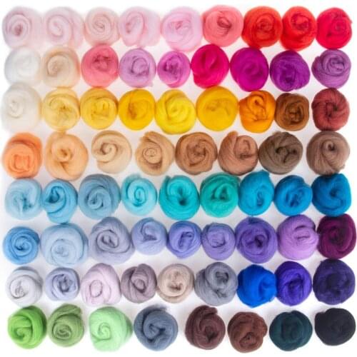 Needle Felting Wool for DIY Craft Materials,Wool Roving Yarn for Felting &Felting Yarn Craft Supplies(Optional 20 colors)