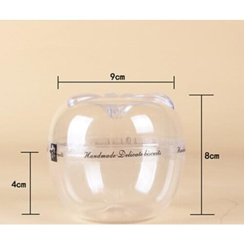 10pcs Net red Christmas DIY Christmas Eve apple shape gift boxes creative Valentines Day hand-baked packaging cake snack box