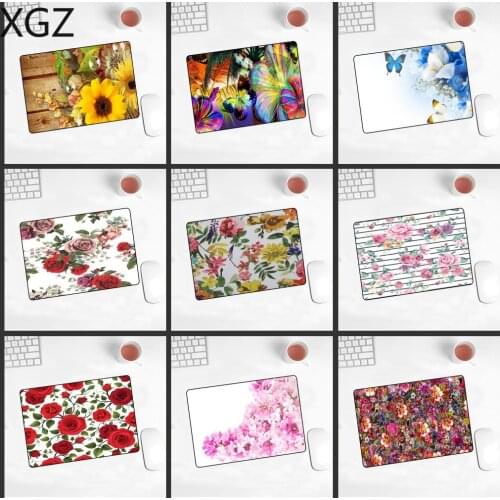 XGZ Game Player Mouse Pad Flower Landscape Mousepad Small 22x18cm Washable Home Desktop Computer Office Notebook Gaming Mouse