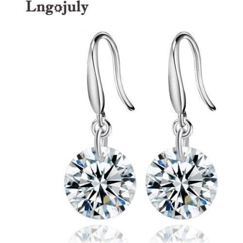 Серебряные серьги Lngojuly China At AliExpress